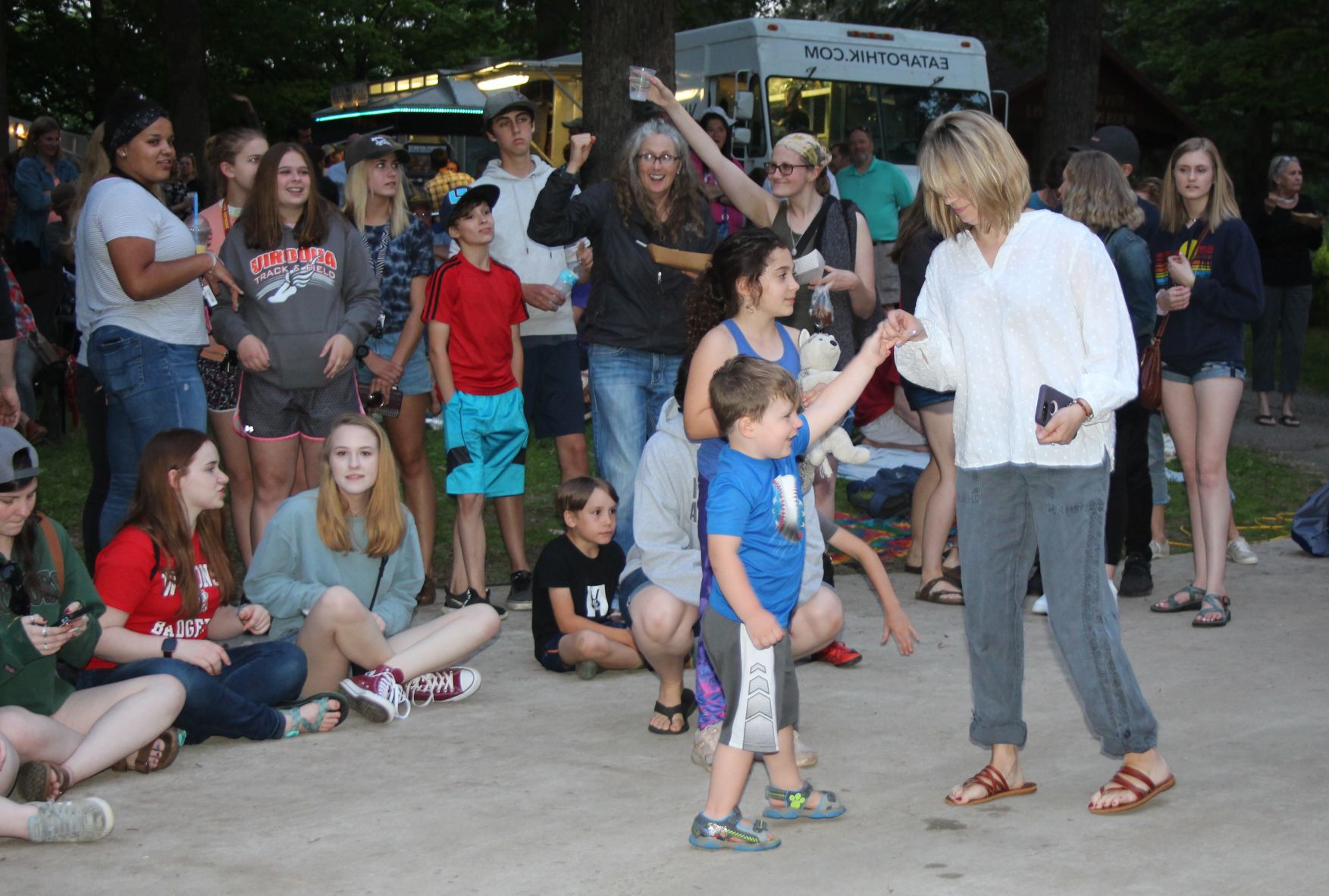 Dancing in the park